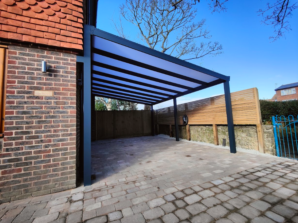 Lean - to wall carports