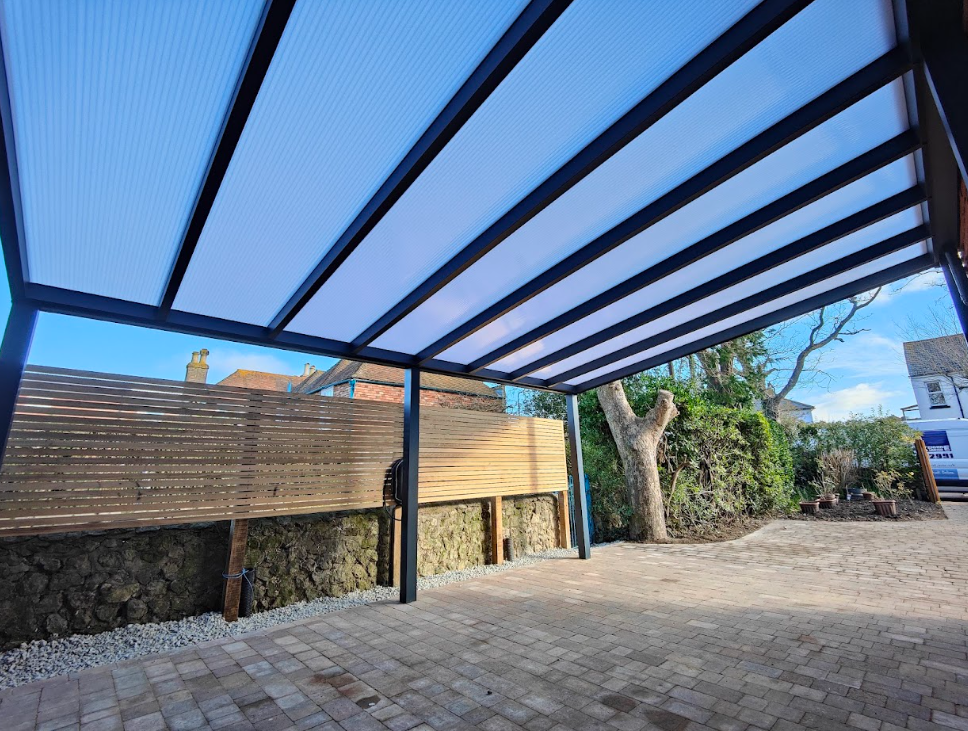 Lean - to wall carports
